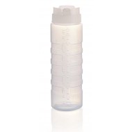 Flacon, recipient sosuri PE, gradat, fifo, 750 ml - Transparent