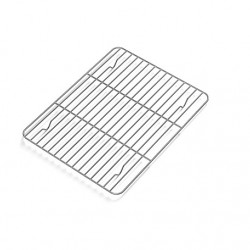 Gratar din inox, racire/coacere alimente, 24,5x19x1,5 cm