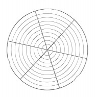 Gratar racire rotund, tort, prăjituri, 32 cm