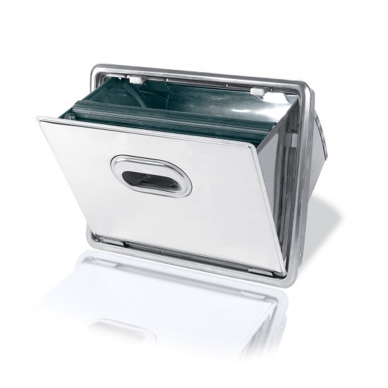 Sertar/Knock box, Cutie pentru reziduuri, zat de cafea din inox Sertar/Knock box, Cutie pentru reziduuri, zat de cafea din inox