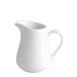 Latiera/Cana lapte, portelan alb, 110 ml, 8,5X8,5 CM.