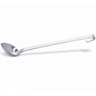 Lingură inox servire, adancă, perforată, 37 cm