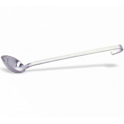 Lingură inox servire, adancă, perforată, 37 cm
