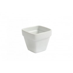 Mini bol, sosiera portelan, patrat, 5,5X5,5cm
