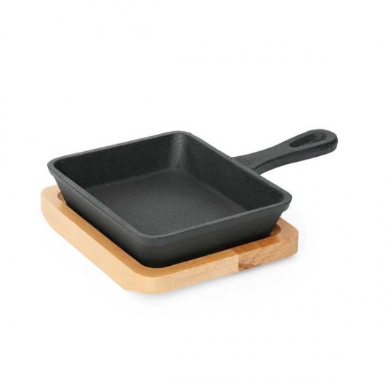 Mini tigaie din fonta pentru servire 12 x 10 x 2,5 cm Mini tigaie din fonta pentru servire 12 x 10 x 2,5 cm