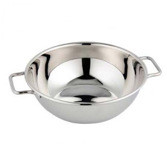 Mini Wok inox servire cartofi 11 x 3.7 cm Mini Wok inox servire cartofi 11 x 3.7 cm