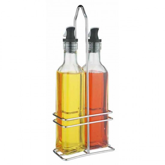 Oliviera inox, 2 piese, ulei, oțet, 250 ml Oliviera inox, 2 piese, ulei, oțet, 250 ml