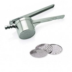 Press stainless steel potato / vegetable 3 different discs 