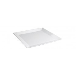 Platou farfurie portelan servire desert bufet, 21X21X2 cm, Ming, Viejo Valle