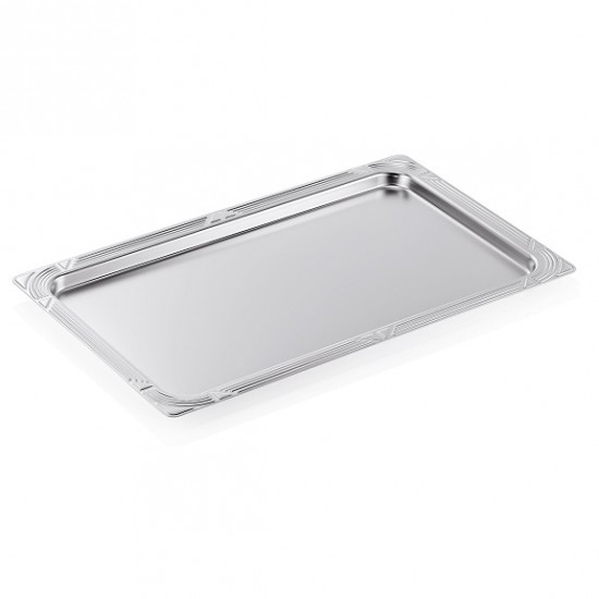 Platou inox dreptunghiular servire, prezentare bufet 53x32 cm Platou inox dreptunghiular servire, prezentare bufet 53x32 cm