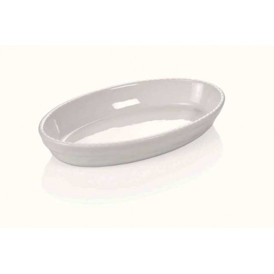 Platou oval din portelan pentru cuptor 44x27.5x5.5 cm