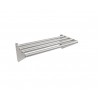 Polita inox, tip gratar, suspendata, cu prindere pe perete