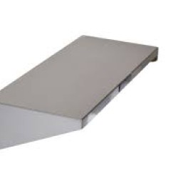 Poliță inox de perete simplă 1000x350x130 mm, 0.8 mm, Economic, AISI 430