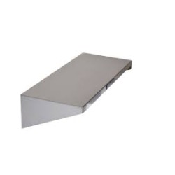 Poliță inox de perete simplă 1000x350x130 mm, 0.8 mm, Economic, AISI 430
