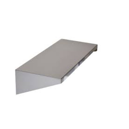 Poliță inox de perete 1000x350x130 mm inox satinat
