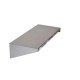 Poliță inox de perete 1200x350x130 mm montată pe perete