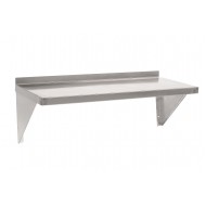 Polita inox satinat, simpla, perete 600x300x170 mm, ASI304
