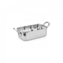 Roaster dreptunghiular inox, servire cartofi prăjiți, 350ml, 12,5x8,5x3,7cm