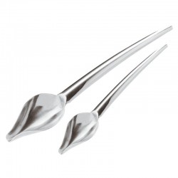 Set 2 linguri inox, decorare farfurie