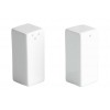 Set 2 recipiente sare si piper portelan, 2,5X2,5X6 cm, Ming, Viejo Valle