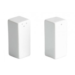 Set 2 recipiente sare si piper portelan, 2,5X2,5X6 cm, Ming, Viejo Valle