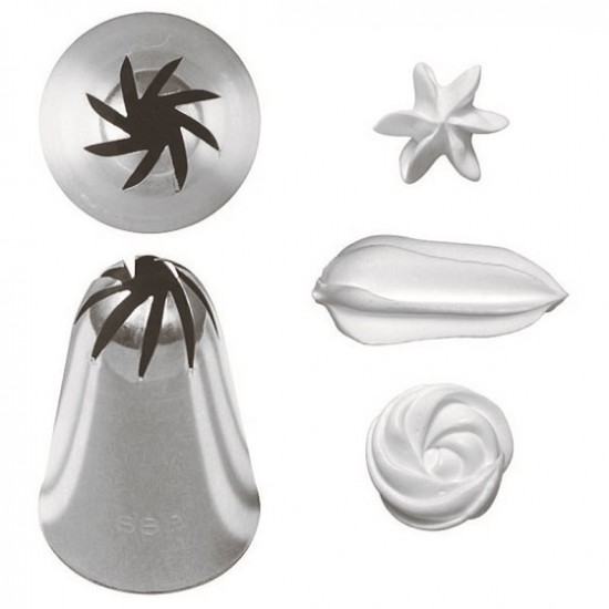 Set 6 duiuri, din inox, ornare prajituri, torturi Set 6 duiuri, din inox, ornare prajituri, torturi