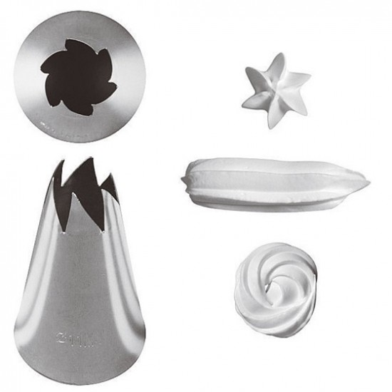 Set 6 duiuri, din inox, ornare torturi, creme, prajituri Set 6 duiuri, din inox, ornare torturi, creme, prajituri