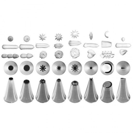 Set 8 duiuri, din inox, ornare prajituri, torturi Set 8 duiuri, din inox, ornare prajituri, torturi