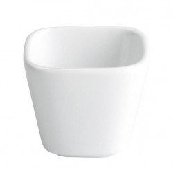 Sosiera portelan,  bol patrat, 50 ml, 5,5X5,5X4,5 cm