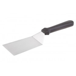 Spatulă inox, curbată, plină, 15x9-28 cm
