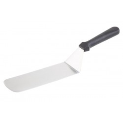Spatulă inox, curbată, plină, 24x7.5-37.5 cm