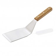 Spatulă inox curbată, cu margini ascuțite, 11x15-34 cm