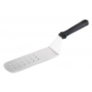 Spatulă inox, curbată, perforată, 24x7.5-37.5 cm