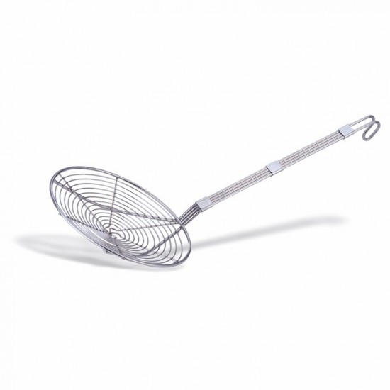Spumieră inox, fire circulare, păianjen, 15x49.5 cm Spumieră inox, fire circulare, păianjen, 15x49.5 cm
