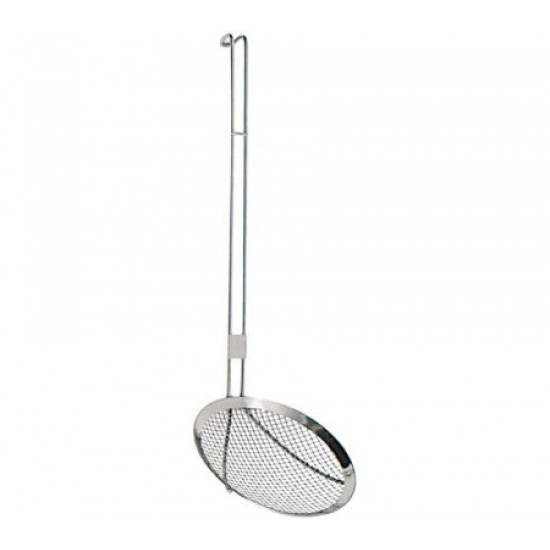 Spumieră inox, cu plasă, profesională, 16x35 cm Spumieră inox, cu plasă, profesională, 16x35 cm