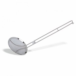 Spumieră inox, plasă fină, 10x40 cm