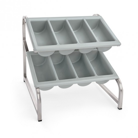 Stand, suport prezentare tacamuri etajat GN 1/1 Stand, suport prezentare tacamuri etajat GN 1/1