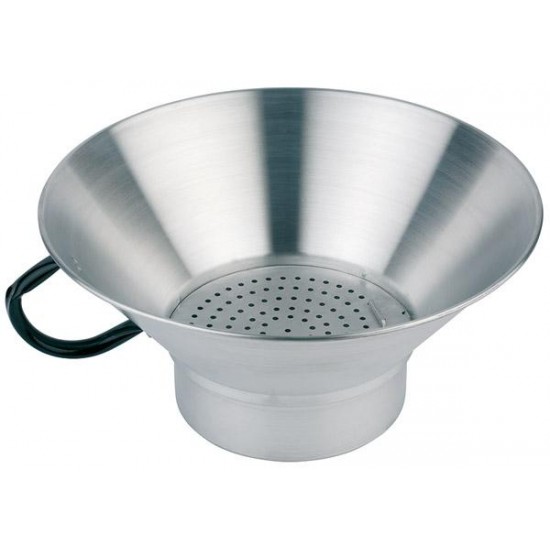 Strecurătoare amestec condimente, cartofi prăjiți, aluminiu, cu mânere, 39xH19 cm Strecurătoare amestec condimente, cartofi prăjiți, aluminiu, cu mânere, 39xH19 cm