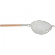 Strecurătoare, sită inox și coadă din lemn, 35 cm