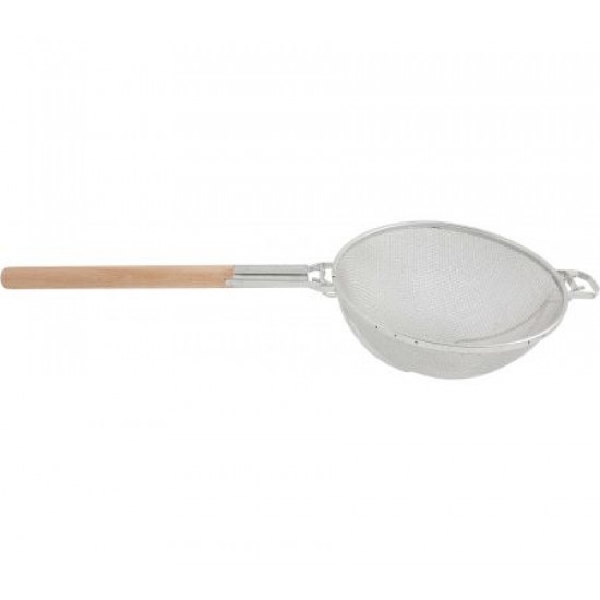 Strecurătoare, sită inox și coadă din lemn, 30 cm Strecurătoare, sită inox și coadă din lemn, 30 cm