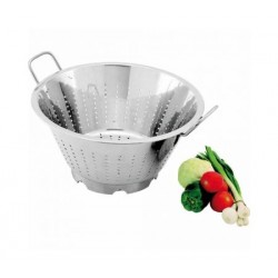 Strecurătoare conică, inox lucios, două mânere, 40xH22 cm