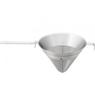 Strecurătoare inox, conică, cu sită deasă, 20x15 cm