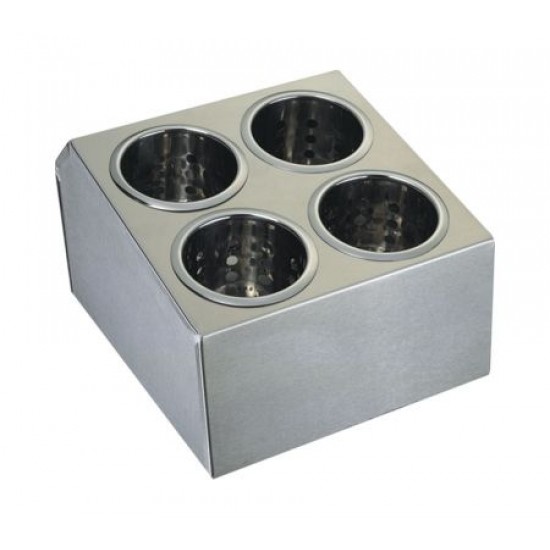 Suport inox pentru 4 cosuri tacamuri bufet Suport inox pentru 4 cosuri tacamuri bufet