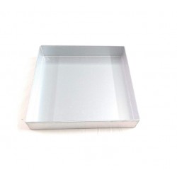 Aluminum tray, reinforced edges, for baking, 1.5 mm, 60x40xH6 cm