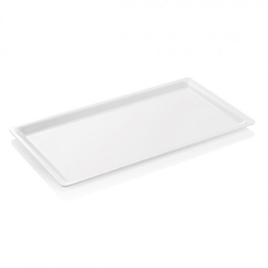 Tava, cuva, bufet, melamina alba, GN1/1, 530x325x20 mm, 2.5 litri, cu margini inguste Tava, cuva, bufet, melamina alba, GN1/1, 530x325x20 mm, 2.5 litri, cu margini inguste
