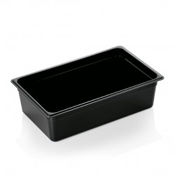 Tava, cuva GN 1/1 - 100 mm, policarbonat negru, 13,3 litri, VITRAline
