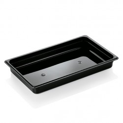 Tava, cuva GN 1/1 - 65 mm, policarbonat negru, 9 litri, VITRAline