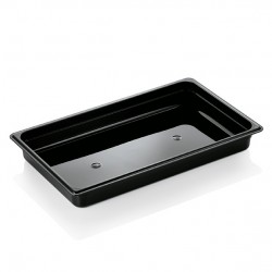Tava, cuva GN 1/1 - 65 mm, policarbonat negru, 9 litri, VITRAline