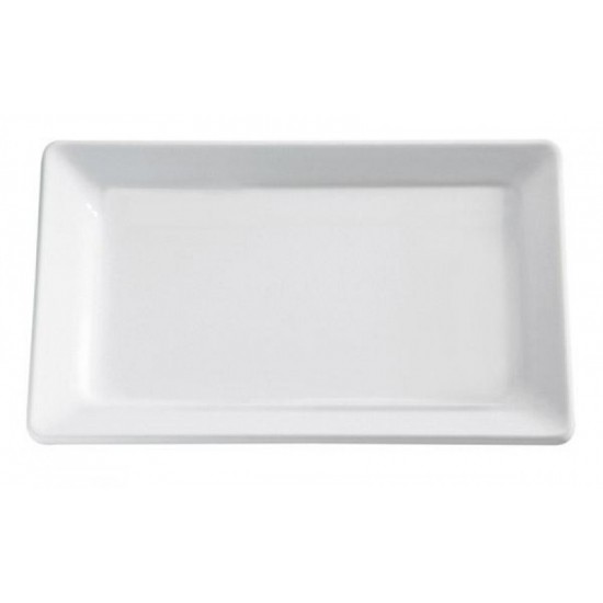 Tava dreptunghiulara, Alba, 30 x 21 cm, melamina Tava dreptunghiulara, Alba, 30 x 21 cm, melamina