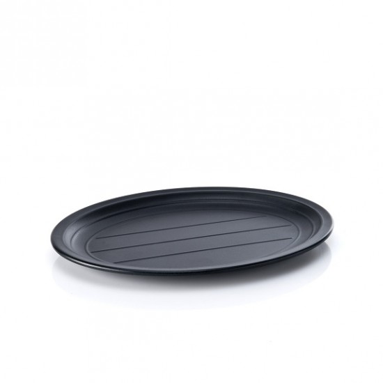 Tava melamina ovala neagra prezentare/servire 31,5 x 23 cm Tava melamina ovala neagra prezentare/servire 31,5 x 23 cm